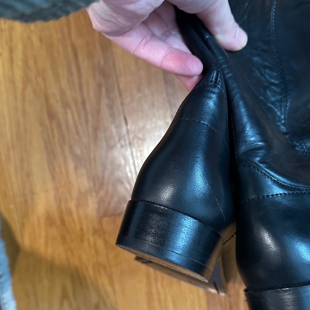Frye Black Leather Knee-High Boots - Picture 6 of 11